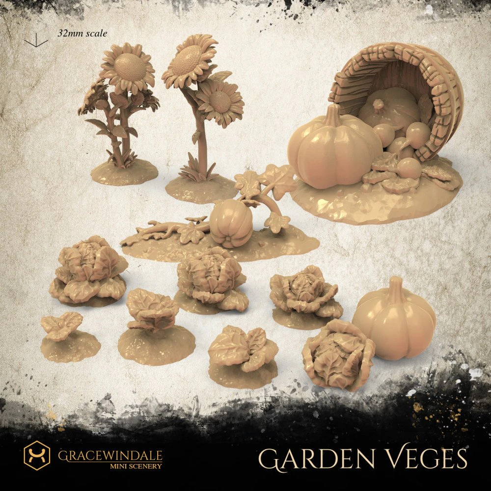 L&eacute;gumes du jardin Modèles 3D en vedette .c4d .max .obj .3ds .fbx .stl .blend 