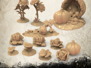 Садовые овощи 3D Принт Модель