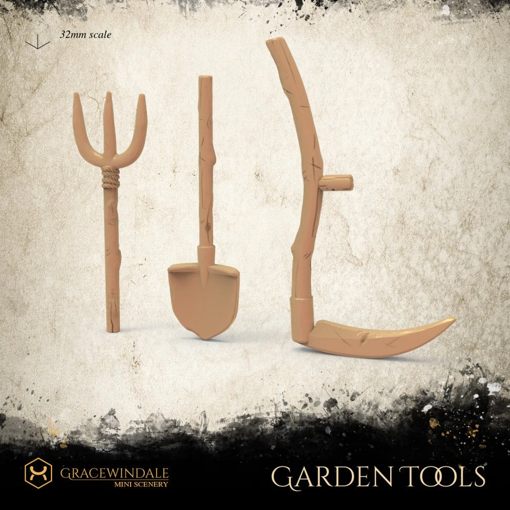 Attrezzi da giardino Modello di stampa 3D .c4d .max .obj .3ds .fbx .stl .blend 