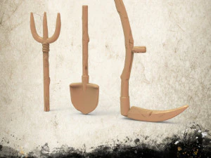 Ferramentas de jardim Modelo de Impressão 3D