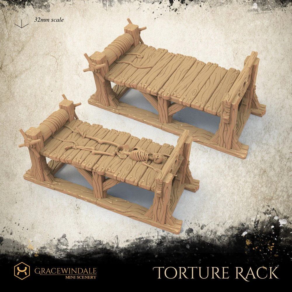 Torture Rack 3D Print Model .c4d .max .obj .3ds .fbx .stl .blend 