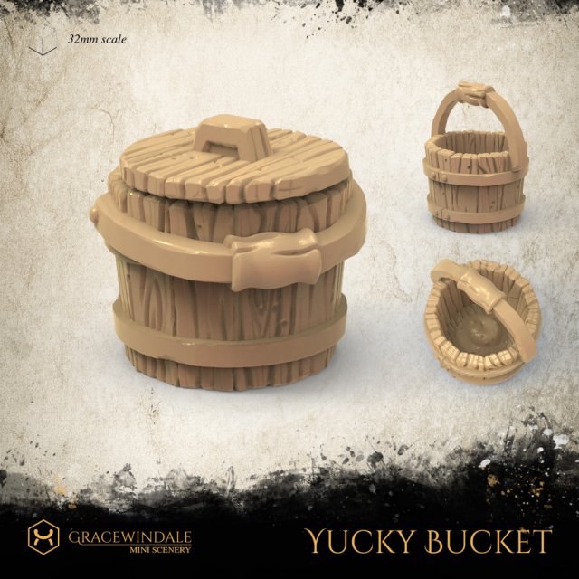 Yucky Bucket 3Dプリントモデル .c4d .max .obj .3ds .fbx .stl .blend 