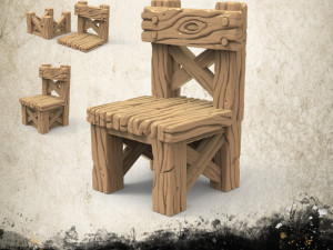 Simple Chair Modèles 3D en vedette