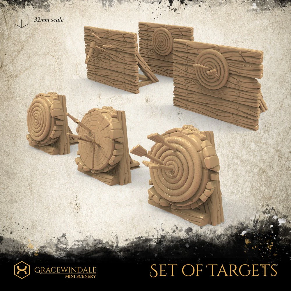 Set of Targets 3D Print Model .c4d .max .obj .3ds .fbx .stl .blend