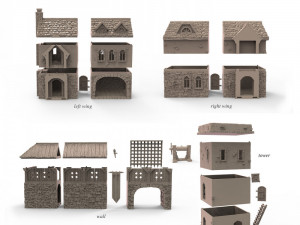 Barracks Modello di stampa 3D