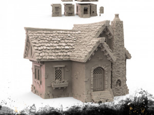 Blossom Cottage 3D Print Model