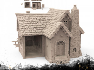 Blacksmith Shop 3D Print Model