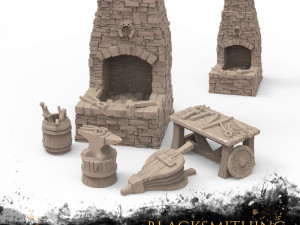 Blacksmith Tools Set 3D-Druckmodell