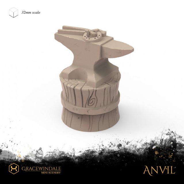 Anvil 3D Print Model .c4d .max .obj .3ds .fbx .stl .blend 
