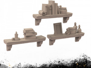 Wall Shelves 3Dプリントモデル