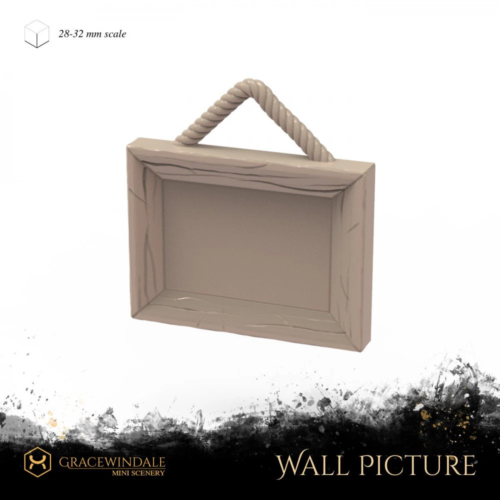 Wall Picture 3D Print Model .c4d .max .obj .3ds .fbx .stl .blend 