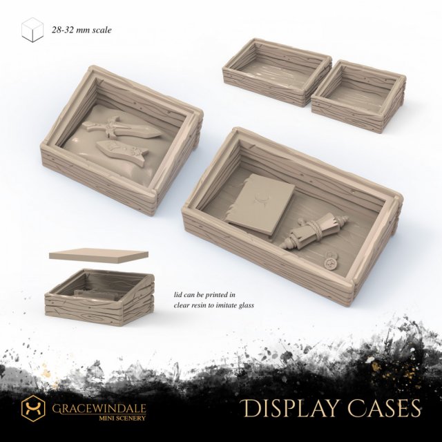 Display Cases 3D Print Model .c4d .max .obj .3ds .fbx .stl .blend 