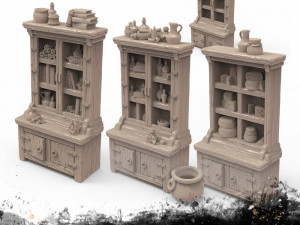 Set of Display Cabinets 3D 프린트 모델
