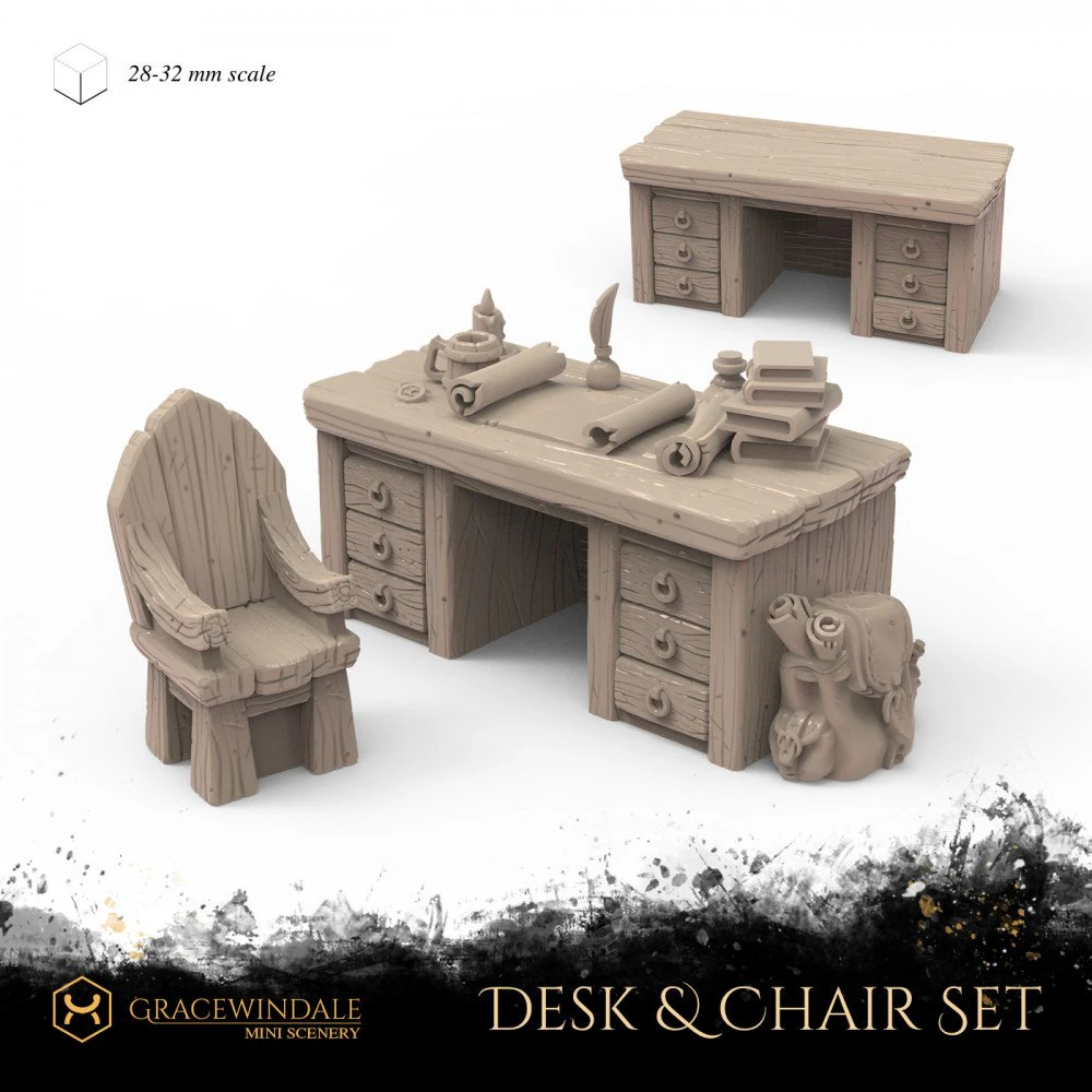 Shop and Tavern Counters 3D Print Model .c4d .max .obj .3ds .fbx .stl .blend 