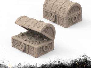 Schatztruhe 3D Druckmodell