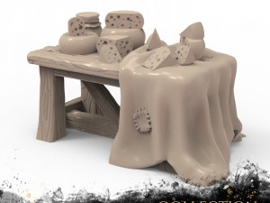 Collection of Cheeses 3D Print Model