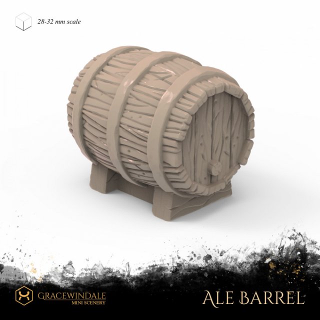 Ale Barrel 3D Baskı Modeli .c4d .max .obj .3ds .fbx .stl .blend 