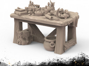 Alchemy Table 3D Print Model