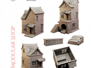 Modular Shop 3Dプリントモデル