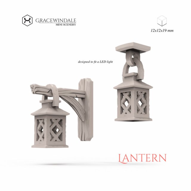 Lantern 3Dプリントモデル .c4d .max .obj .3ds .fbx .stl .blend 