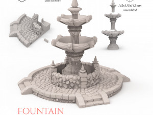 Fountain 3D Print Model