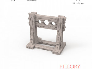 Pillory 3D Print Model