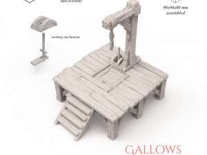 Gallows 3D Print Model