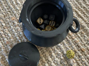 Cauldron Dice Cup 3D Print Model