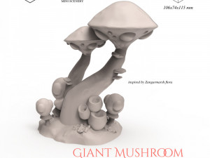 Giant Mushroom 3D Print Model