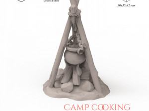 Camp Cooking 3D Print Model