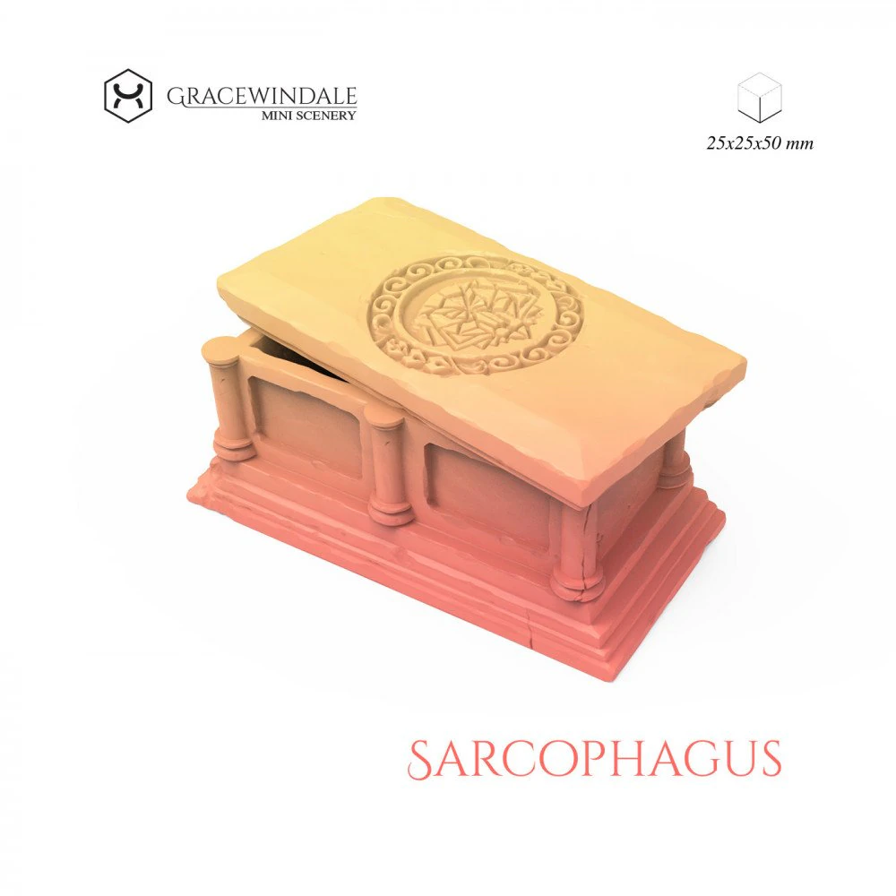 Sarkophag 3D Druckmodell .c4d .max .obj .3ds .fbx .stl .blend 