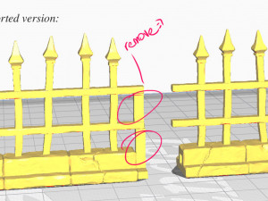 Modular Graveyard Fence Modèles 3D en vedette