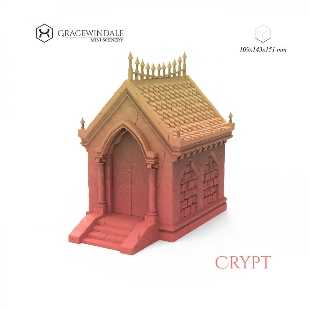 Crypt 3D Print Model .c4d .max .obj .3ds .fbx .stl .blend