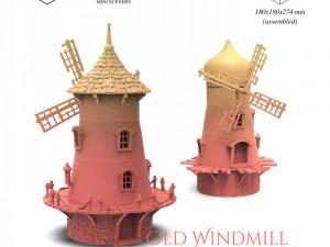 Old Windmill 3D Print Model