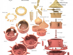 Old Windmill 3D Print Model