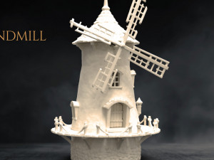 Old Windmill 3D Print Model