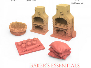Bakers Set 3D Print Model