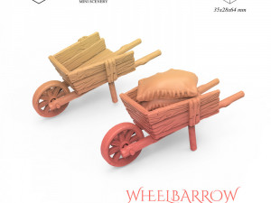 Wheelbarrow 3D Print Model