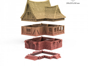 The Snoring Warrior Inn 3D Print Model