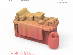 Market Stalls and Goods Set 3D-Druckmodell