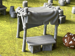 Woven Market Stall 3D Print Model