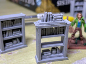 Bookshelf and Cupboard 3D Print Model