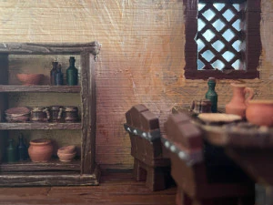 Bookshelf and Cupboard 3D Print Model