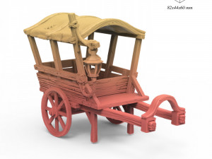 Merchants Covered Cart 3D Принт Модель