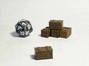 Old Crate 3D Print Model