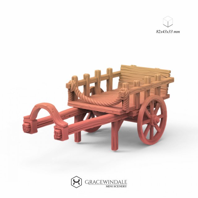 Cart 3D प्रिंट मॉडल .c4d .max .obj .3ds .fbx .stl .blend 