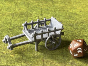 Cart - Two Wheel Wagon 3D Print Model