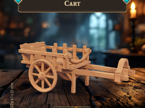 Cart - Two Wheel Wagon Model do druku 3D
