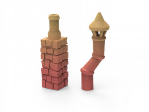 Modular Settlers Cottage Modèles 3D en vedette