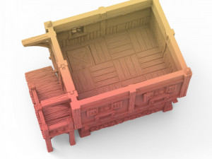 Modular Settlers Cottage Modèles 3D en vedette